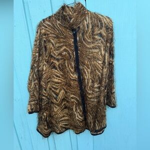 Brown Fuzzy Women's Jacket